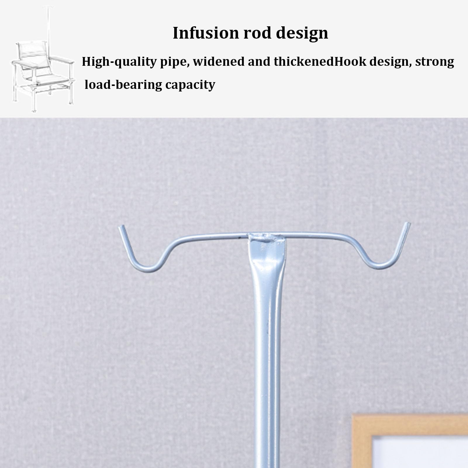 Gepolsterter Infusionsstuhl mit verstellbaren Armlehnen und Stahlrahmen für Wartezimmer und Labor