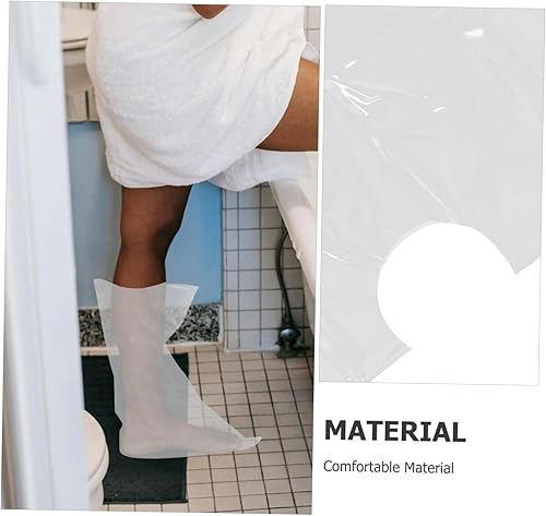 Miniatura 3 de Funda de ducha para pierna, funda impermeable para pies, protector de ducha para pies, suave y cómodo, reutilizable