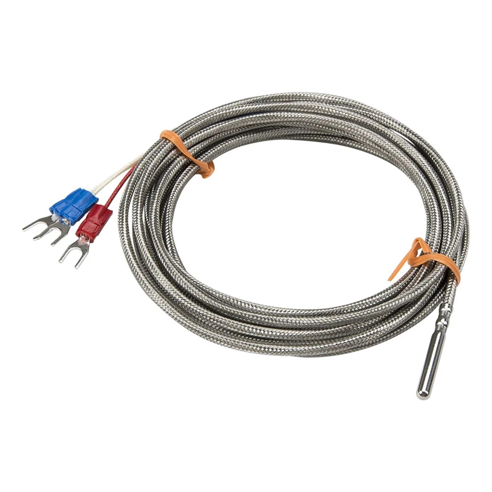 Sensor RTD PT100 con cable de metal de 3m y sonda de alta temperatura 4