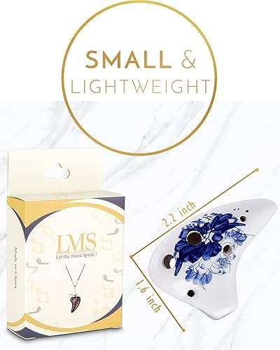 Miniatura 5 de L'MS. Mini ocarina de cerámica con 6 Agujeros con diseño de Legend of Zelda Triforce. Incluye cancionero y tutorial. (idioma español no