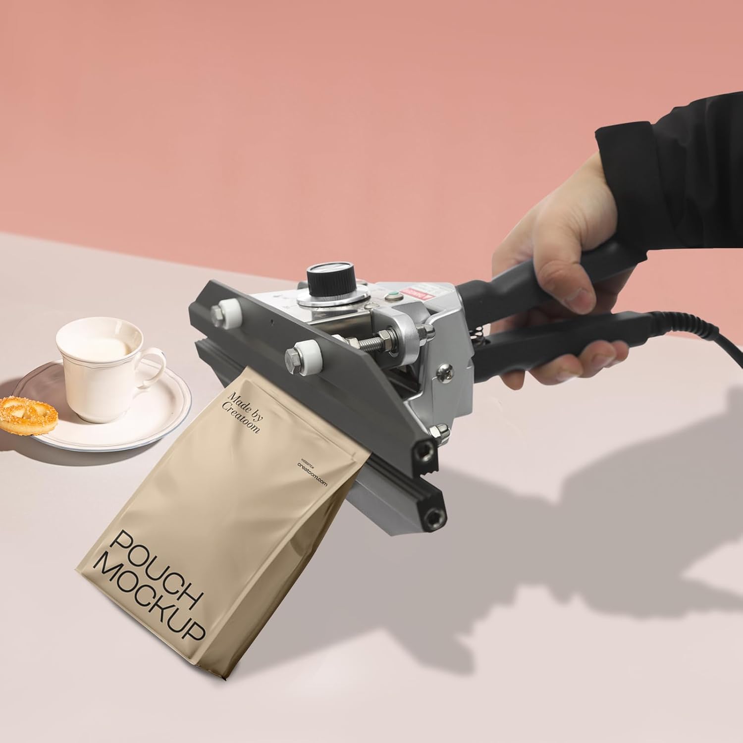 Portable Hand Held Heat Sealer, 500W Hand Held Crimp Sealer For Plastic Bags Snack Bag Food Storage.