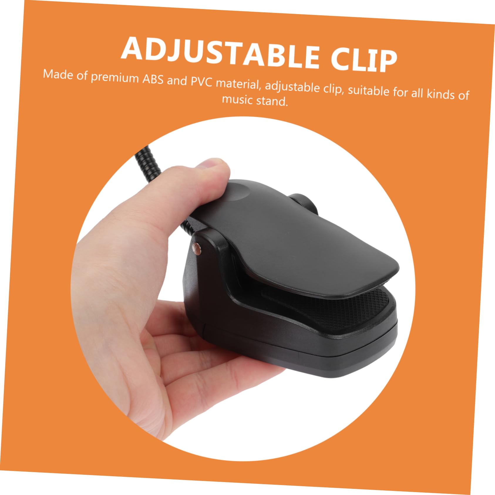 Wakauto Practical Music Score Clip Light Rechargeable Table Lamp for Reading and Piano Practice