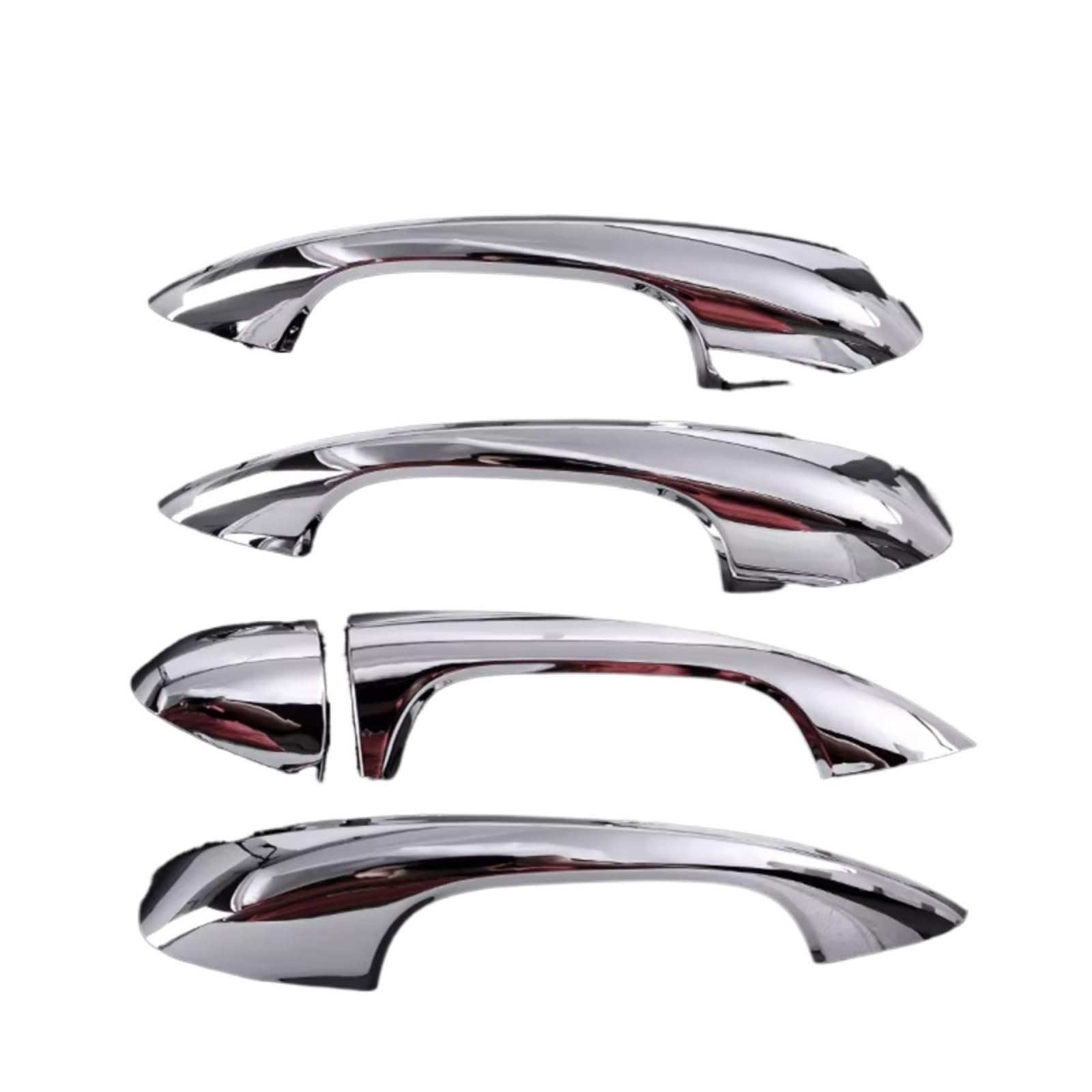 Rcuihgfb Silver Door Handle Shell Compatible With Benz For W177 V177 2019-2023 For W247 2020-2024 Car Exterior Door Handle Cover Trim Set(Silver)