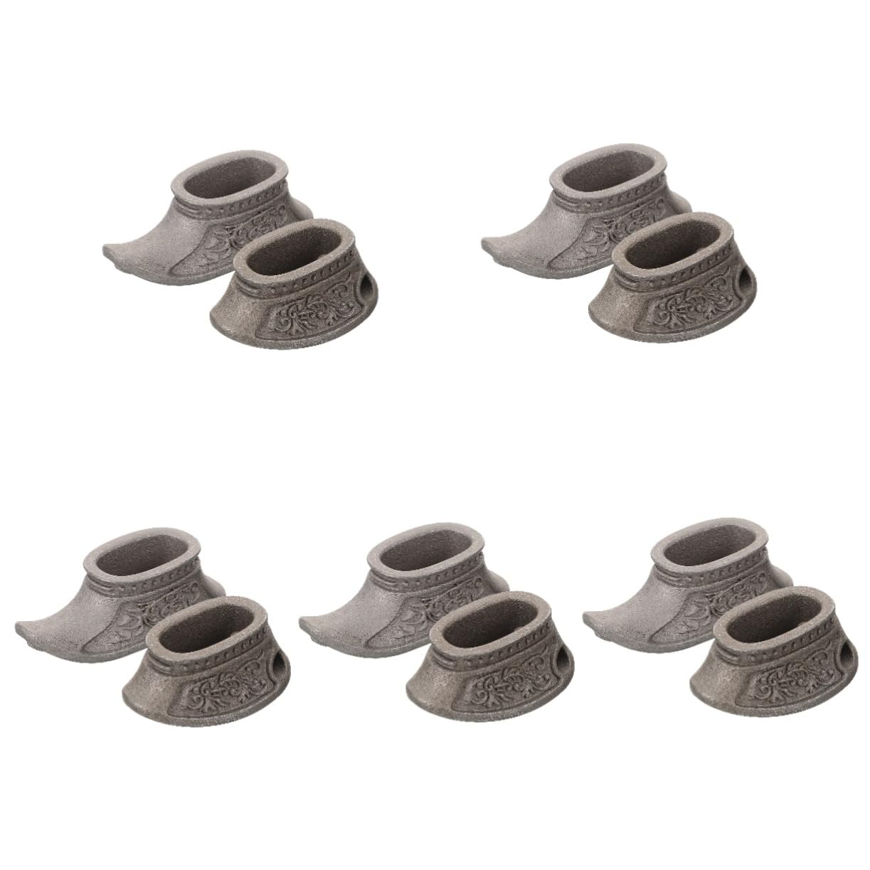 Cabilock 5 Set Accessori Per Utensili Lavoro I Gestiscono Gli Di Colata Per Coltello Delle Kit Manico Acciaio Inossidabile 2 Pezzi*5