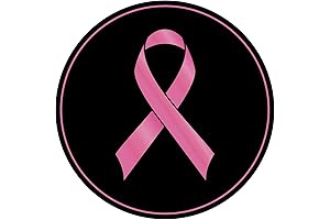 Premium 2 inch Breast Cancer Awareness Stickers Roll