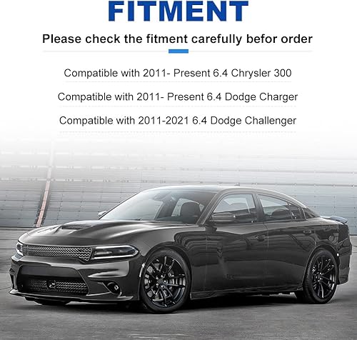 Miniatura 2 de JDMON Depósito de depósito separador de aceite compatible con Dodge Challenger Charger Chrysler 300 2011-2021 5.7L 6.4L HEMI con soporte Z, color