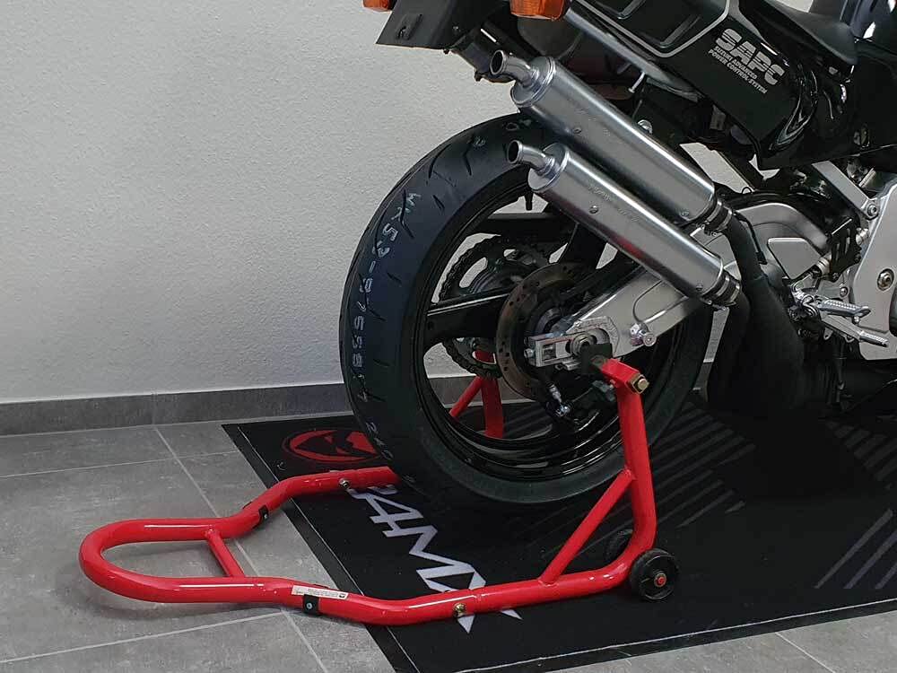 Montageständer Motorrad Set VA/HA Rot kompatibel mit TRIUMPH Speed Twin 1200 19-20 DD01