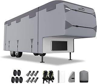 DikaSun 7-Ply Layer Fifth Wheel RV Cover on a white background