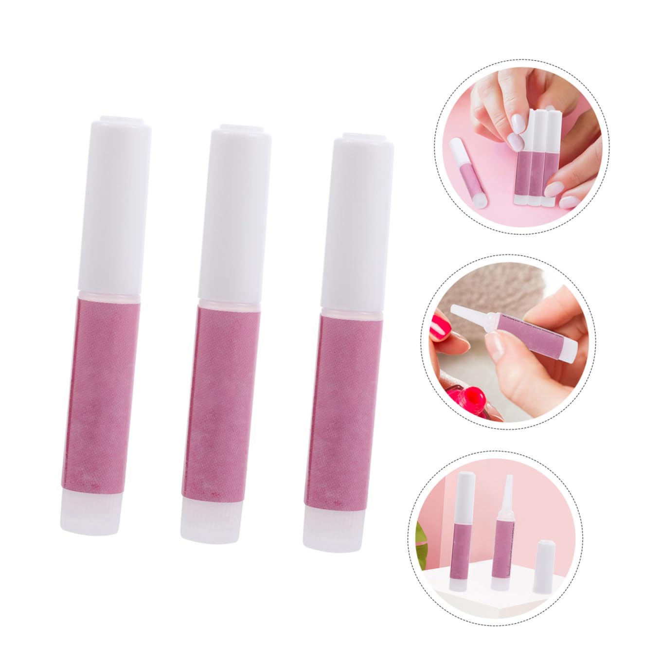 20Pcs 2G Strong Nail Adhesive for Manicure and Nail Design Suitable for Salon and Home Use Quick Drying