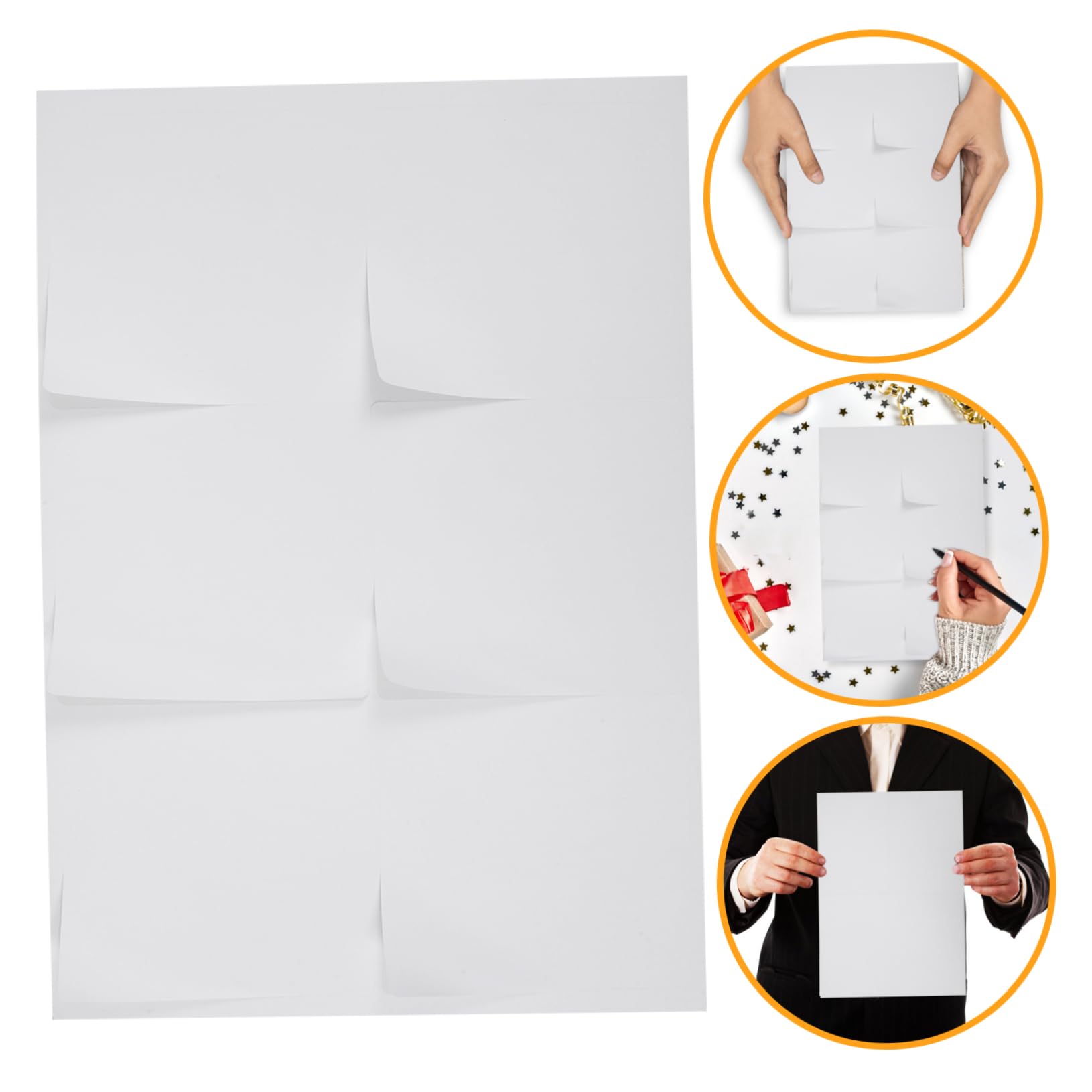 Papel Adhesivo Imprimible A4 Blanco 100 Hojas, Etiquetas