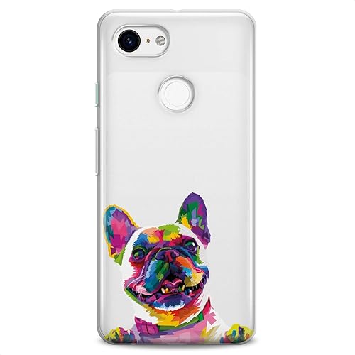 Cavka Funda de TPU de repuesto para Google Pixel 7 6a Pro 5a XL 4a 5G 2 XL 3 XL 3a XL 4 lindo Bulldog francés flexible impresión de silicona diseño