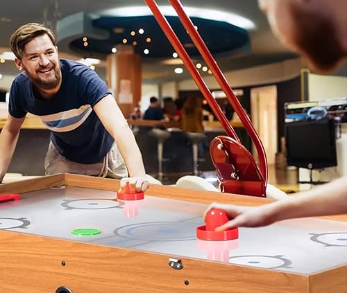 Miniatura 2 de Paquete de 4 discos de hockey de aire de 3.25 pulgadas, profesionales y duraderos para mesas grandes, compatibles con empujadores y objetivos