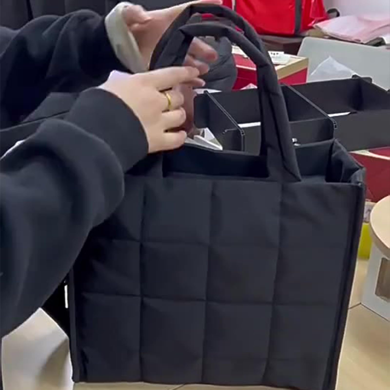 Borsa a tracolla modificabile in tessuto permanente con tasca multipla sottile per viaggi Rudiments