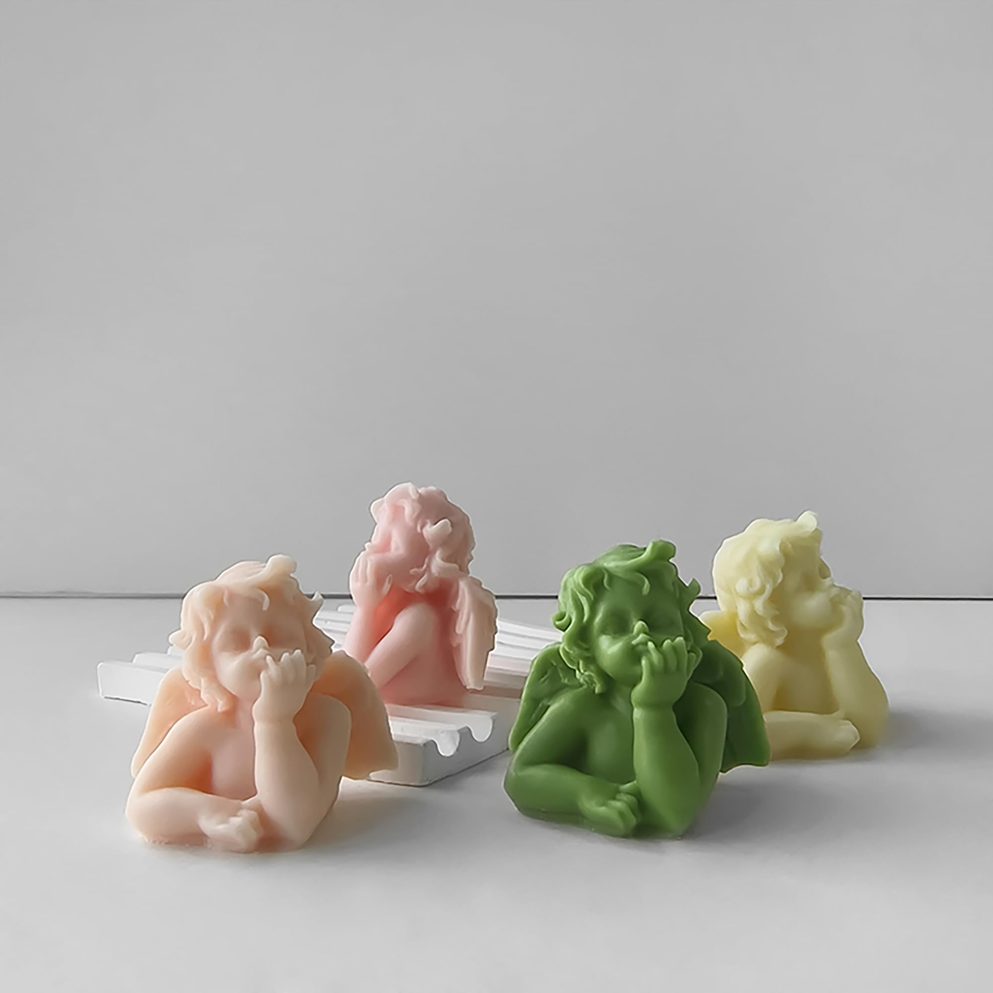 Angel Soap Mold Baby Angel Mold Wing Angel Mold Soap Mold Clay Mold Jewelry Resin Casting Mold Craft Supplies 3D Mold Silicone Mold for Resin Casting Mold Soap Making Molds