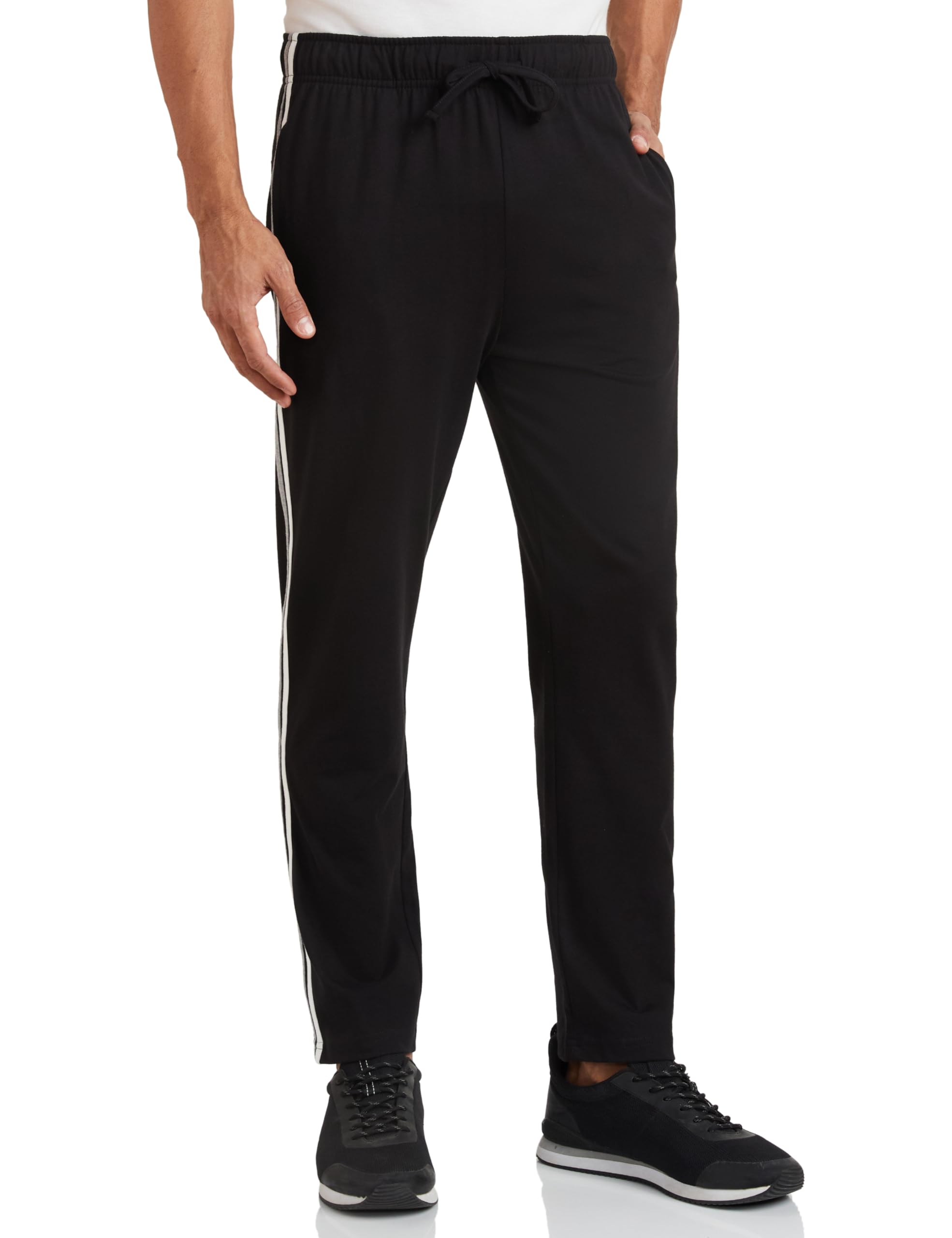 Sponsored Ad - Men's Cotton Rich Strechable Knit Track Pants - Regular Fit