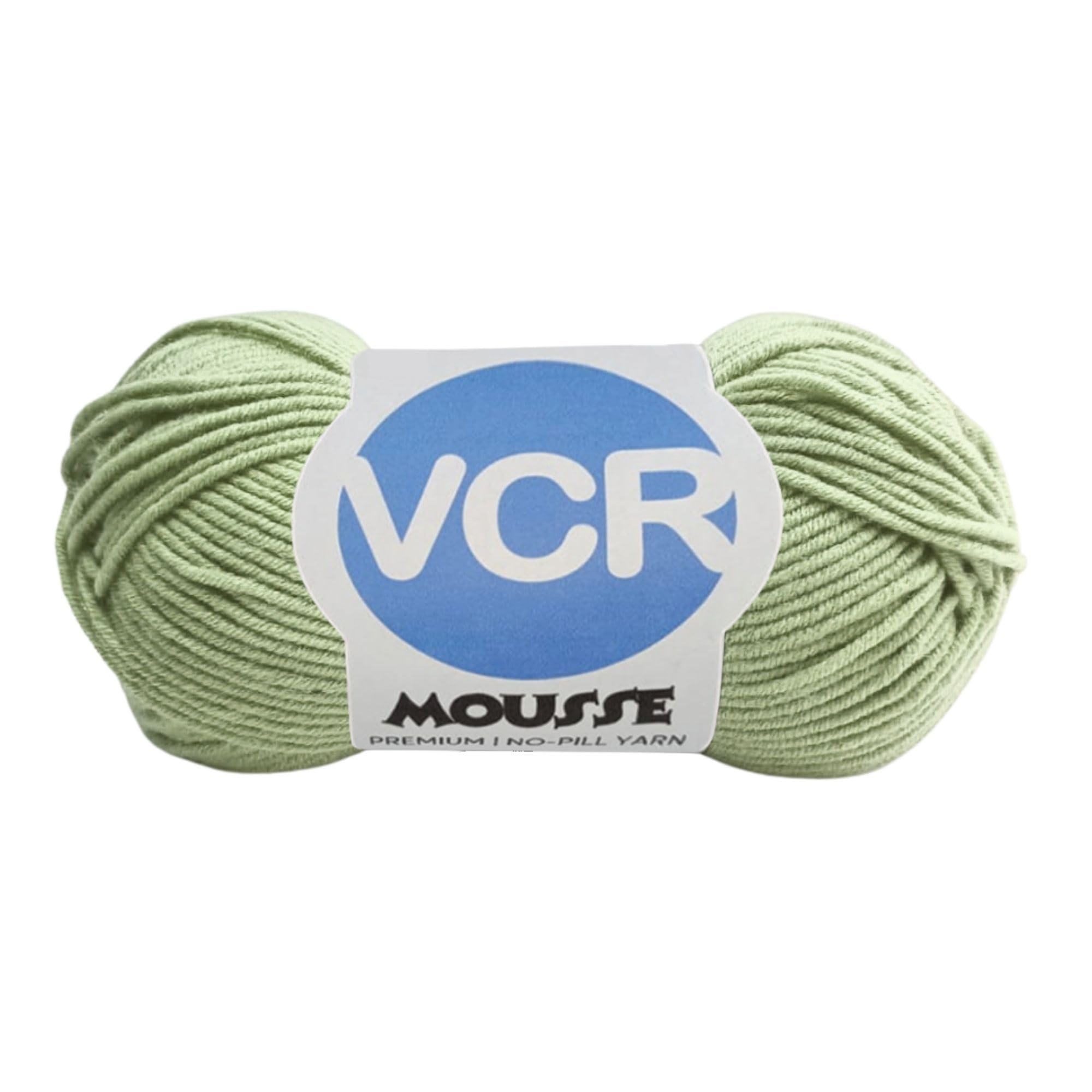 VCR 4ply Pista Cream Green Yarn, 100 Grams Hank, 190 Meters Length, Acrylic Ball for Crochet and Knitting, Soft Crosia Threads, Pack of 1 Yarn, Suitable for DIY Crafts