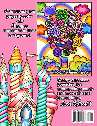 Sweet Retreat: Adult Candy Land and Sweets Coloring Book