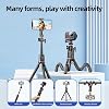 Coverzone Tam Profesyonel Uzatılabilir Ahtapot Tripod Selfie Çubuğu, Kablosuz Kumandalı, 360° Bilyalı Başlık, Esnek Ayaklı, Telefon ve Aksiyon Kamera Uyumlu, Vlog Canlı Yayın Tripodu | C03