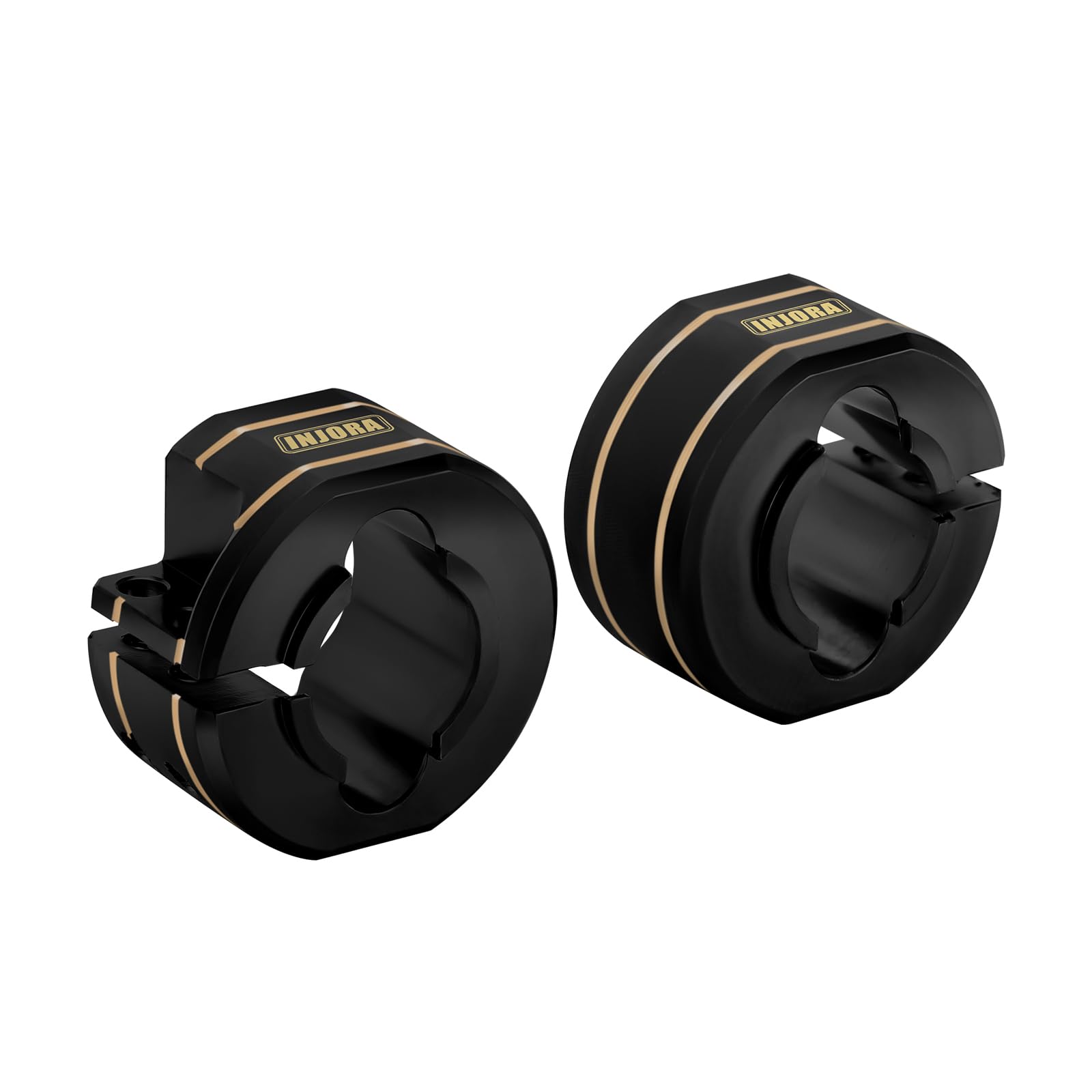 INJORA Contrappesi dell'Asse Posteriore Ottone 14g per cingolato TRX4M Upgrade 1/18 RC, Nero