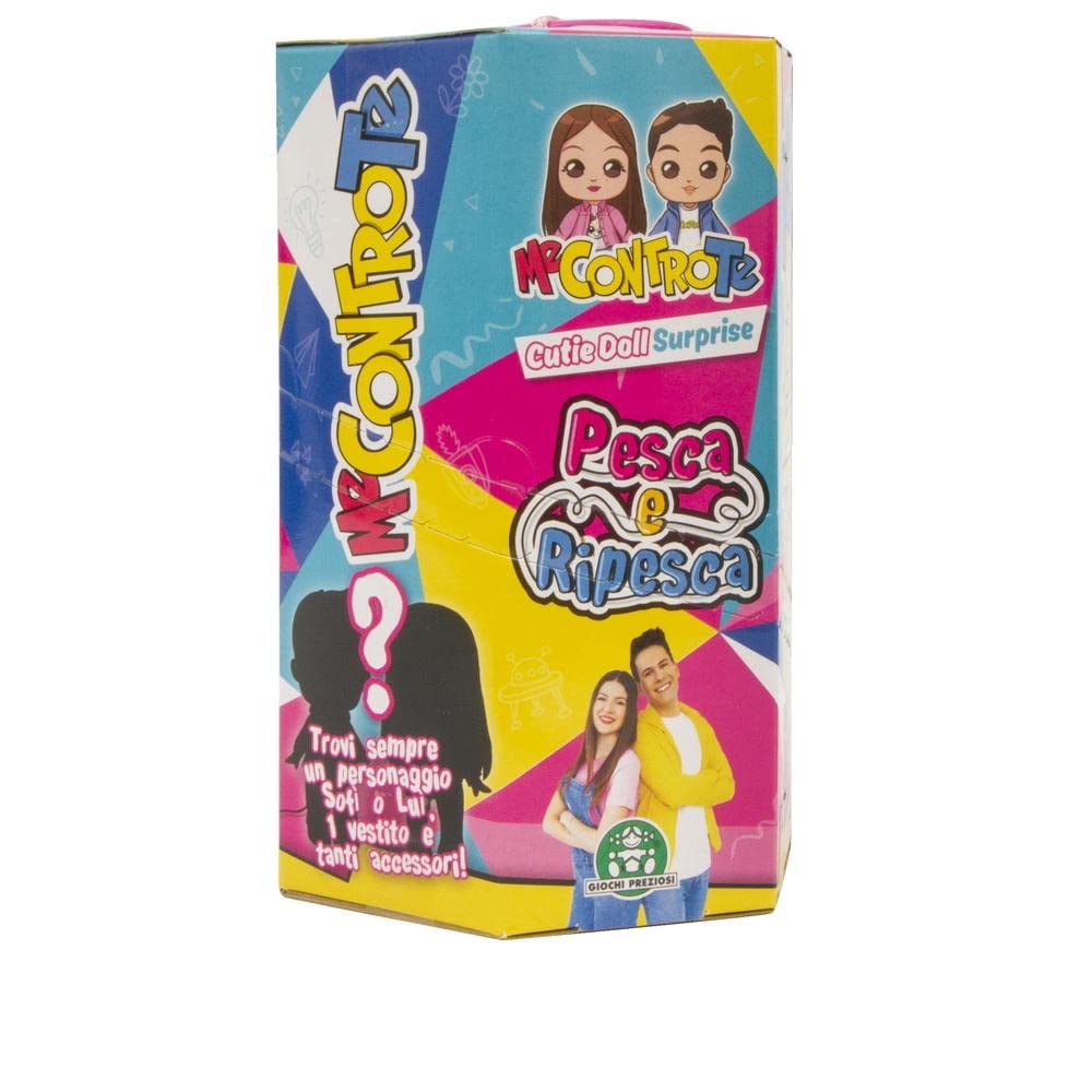 Giochi Preziosi Me Contro Te – Cutie Doll Fishing and Repeat, Pack Surprise, Pulls and Find Many Surprises, Discover the Hidden Cutie Doll Sofì or Luì, from 3 Years
