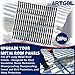 20 Psc 9in Inside Classic Rib Profile Foam Closure Strips for Metal Roofing R Panels - Fits 3FT Long Metal Roof Panels - Designed for Roof Insulation, Noise Reduction, Waterproofing, Dustproofing