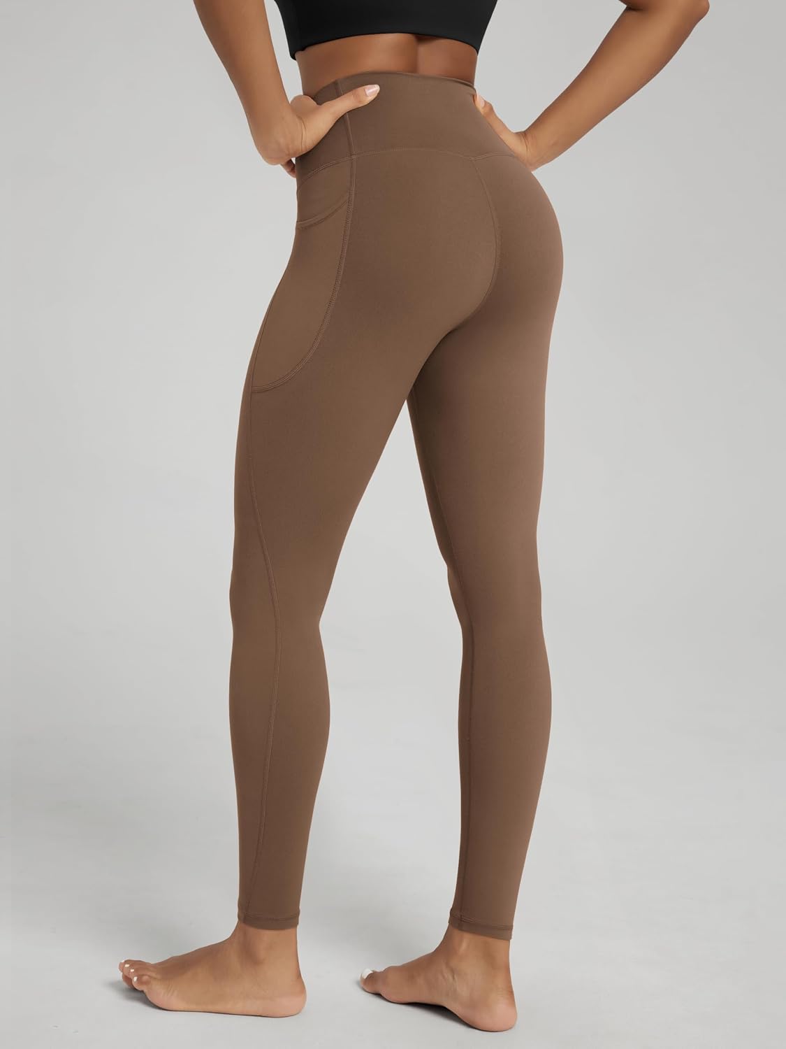 ODODOS 2 Pack Buttery Soft Cross Waist Leggings with Pockets for Women, ODCLOUD 25" / 28" Crossover Lounge Yoga Pants