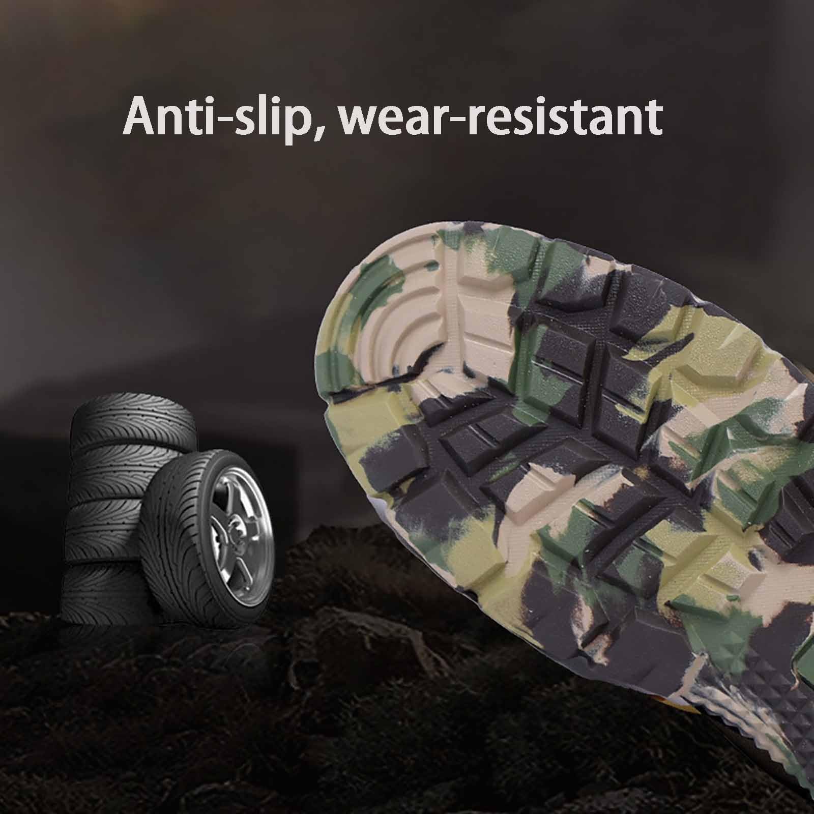 Stivali da lavoro tattici da uomo, Stivali da lavoro durevoli per esterni Stivali da deserto, Stivali da combattimento leggeri, Stivali da combattimento militari traspiranti, Stivali da lavoro militar