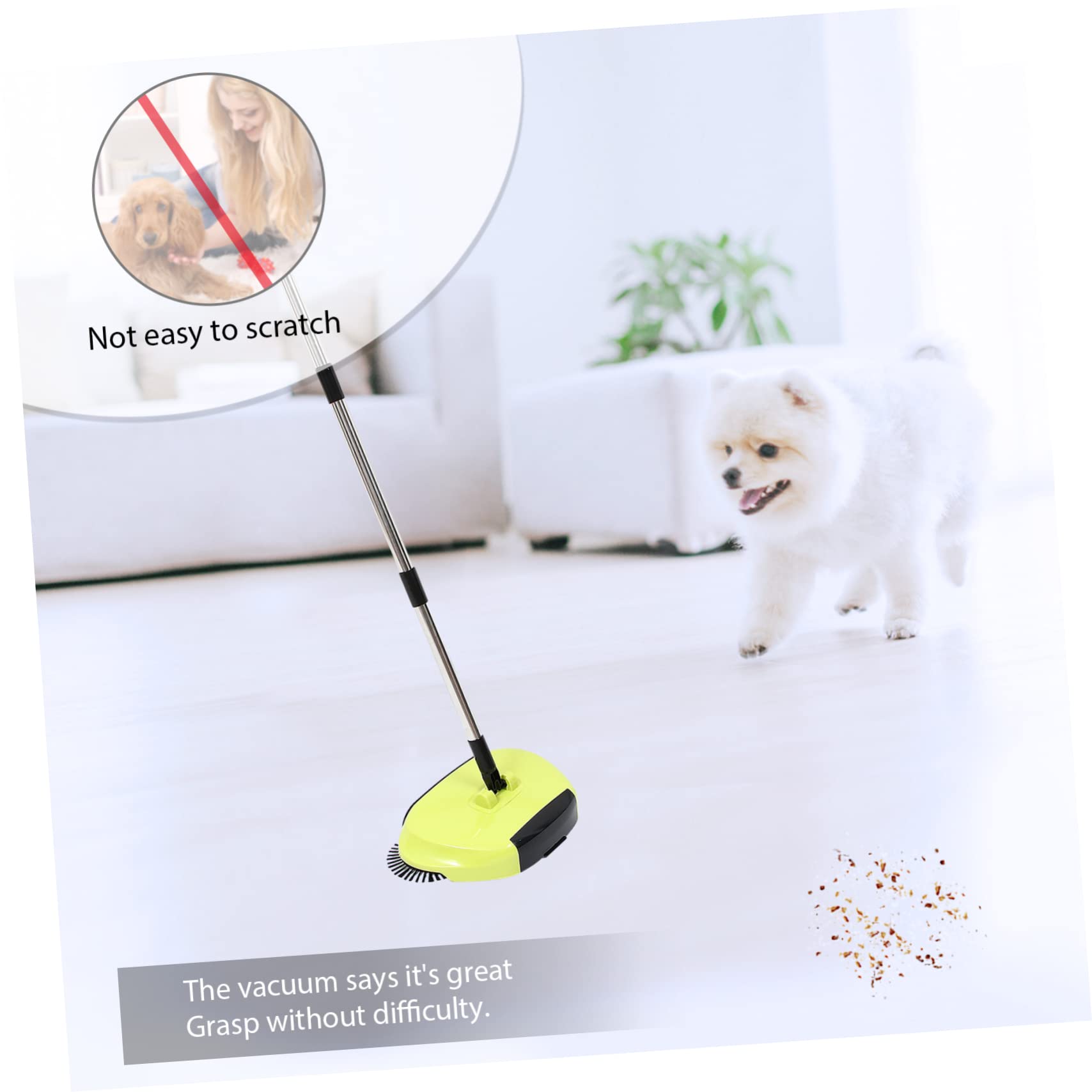 GALPADA Bodenkehrmaschine 3-in-1 aus Abs und Edelstahl mit Schmutzaufnahme