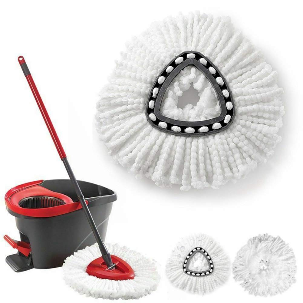 Zamienna głowica mopa z mikrofibry do mopa Easy Wring & Clean Twist Disc / Clean Spin mopa, mopa do podłogi, mopa Turbo Mop (3 szt.)