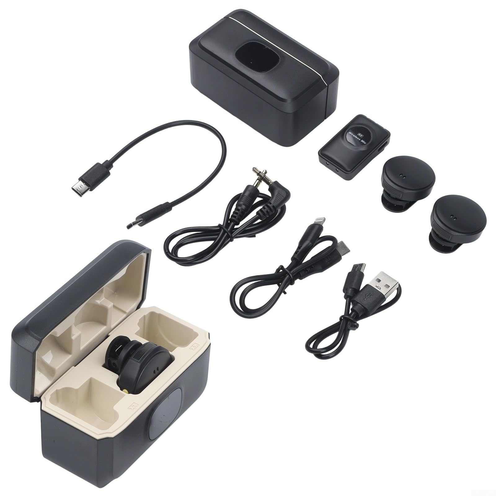 Microfono Wireless per dji per Action 5 Pro Pocket 3 per osmo 360