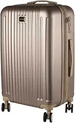 Mala Média 23KG Expansível ABS Ultra Leve Giratória Maldivas (Dourada)