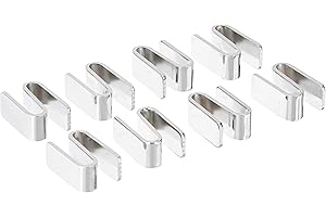 Akro-Mils AWSHOOK8PK Connecting S Hook for Chrome Wire Shelf System - Pack of 8