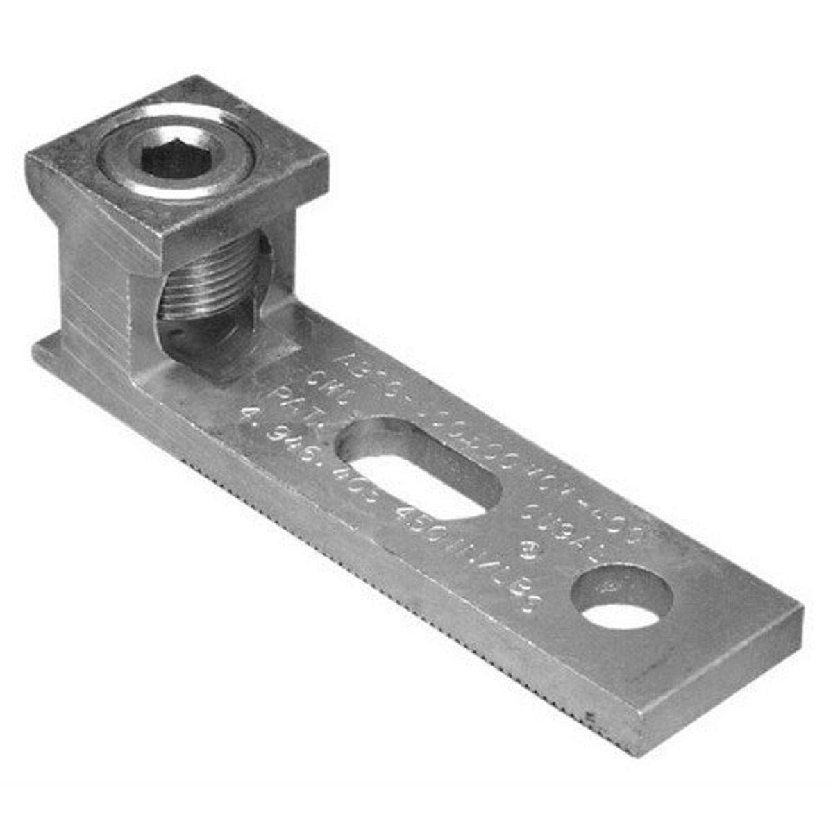 Morris 90742 Morris Products 90742 Mechanical Lug, 1 Conductor, aluminum, Two Hole Mount, Slotted Mounting Hole Holes, 350MCM To #6 Wire Range