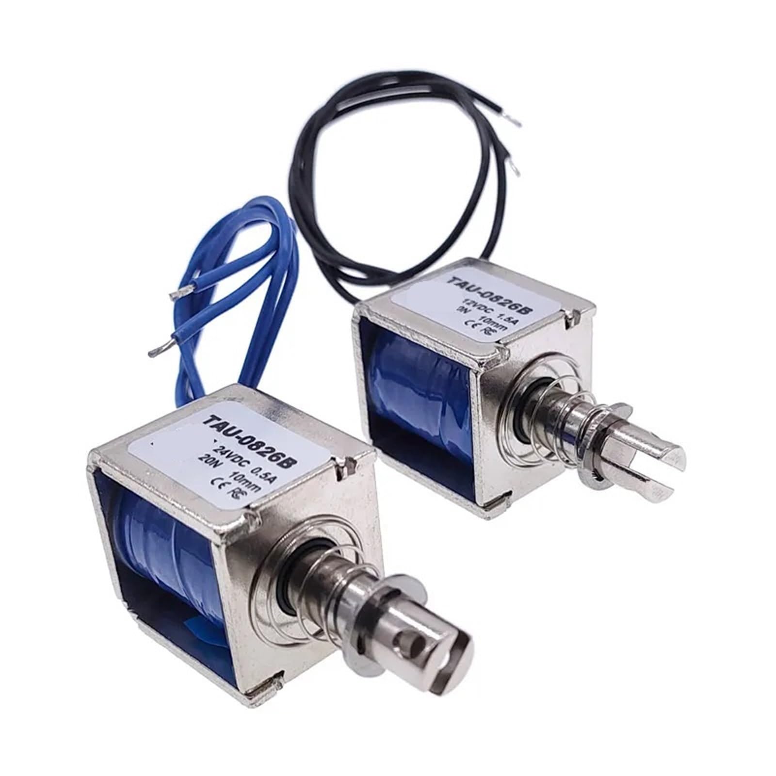 Aimant linéaire 20N avec course 10mm électroaimant puissant TAU-0826B pour projet