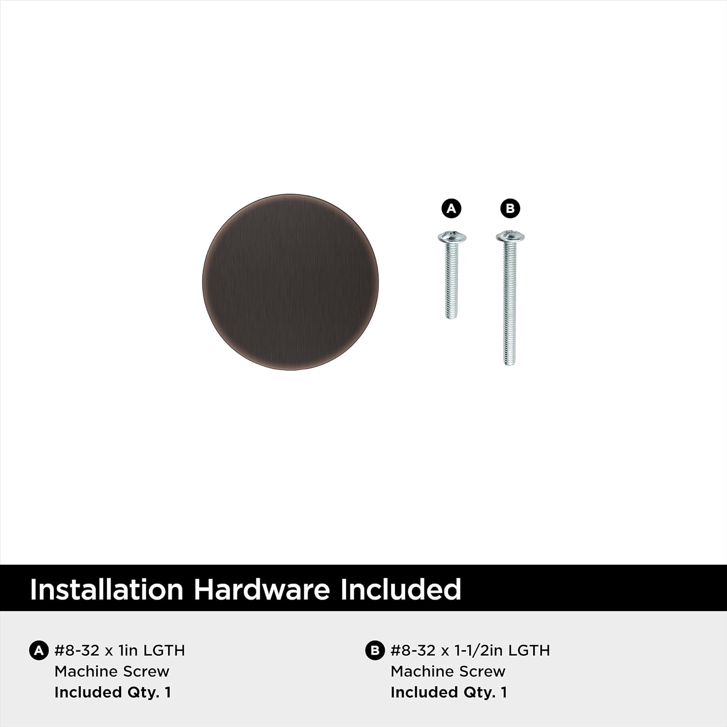 Amerock Chalice 1-1/4 inch (32mm) Diameter Oil-Rubbed Bronze Cabinet Knob - 25 Pack