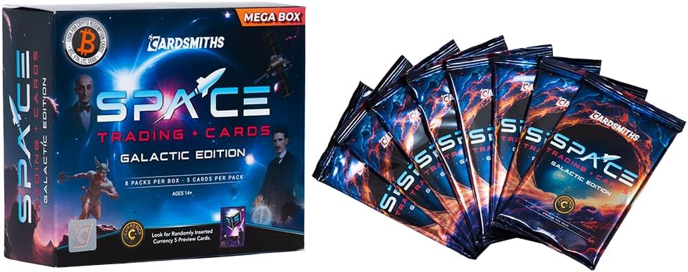 Space: Galactic Edition Trading Card Mega Box - 8 Packs