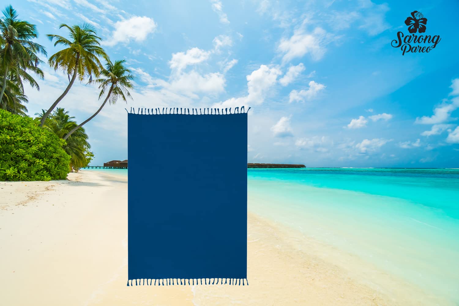 Pareo Sarong Tuch Damen Herren Wickelrock Strand Strandtuch blickdicht Wickeltuch Handtuchkleid Wickelkleid Unisex einfarbig Uni mit Schnalle