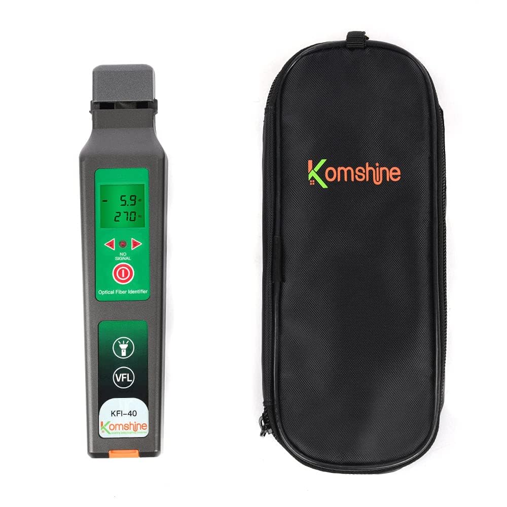 Identificatore fibra ottica Komshine KFI-40 con funzione VFL da 10 mW, display LED