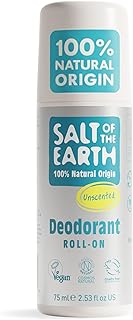 Natural Deodorant Roll On - Effective Protection, 100% Natural Origin Ingredients, Vegan, Fragrance Free, Suitable for Women, Men & Kids - Unscented - 75ml