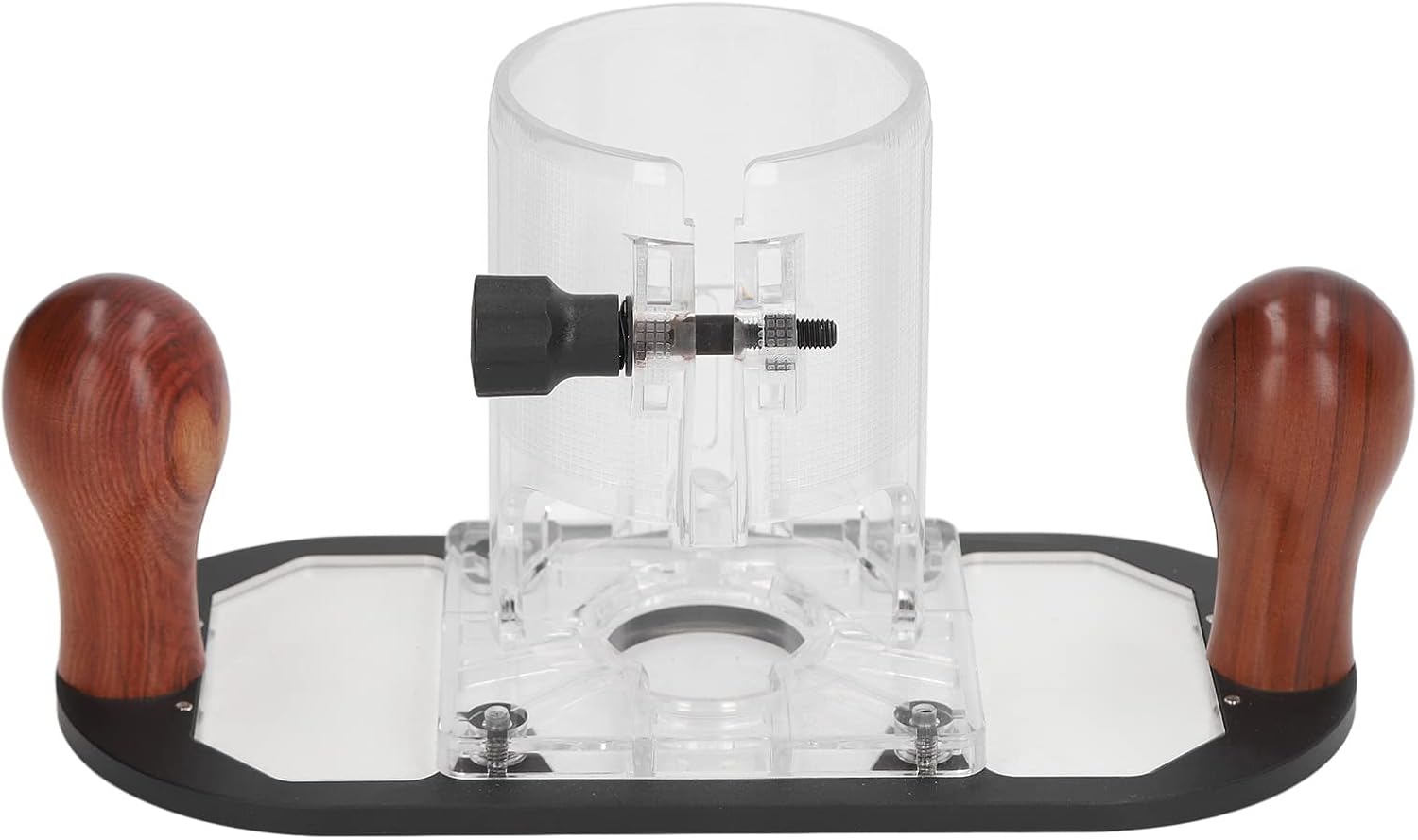 Woodworking mmer Base, Protective Transparent Plastic Router Base, Clear View mmer Base for 65mm mming Machine, Stable and DIY Power Tool Accessory with
