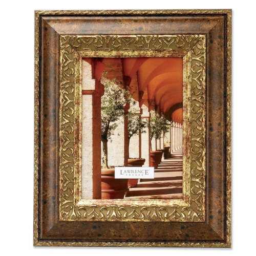 Lawrence Frames Carved Antique Bronze 8x10 Picture Frame Ornate Design