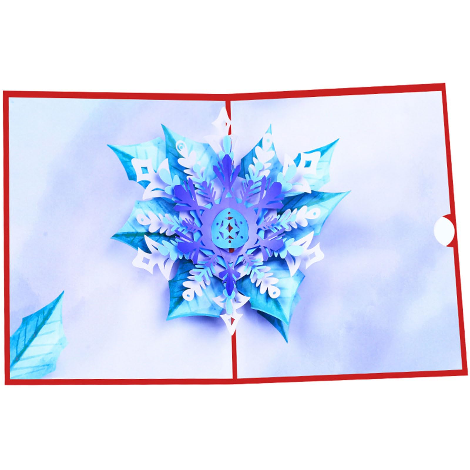 Elnwnnkc Snowflake Wonderland Christmas Card Delightful 3D Design, Ideal for Gifting and Celebrating Festivals Snowflake Card