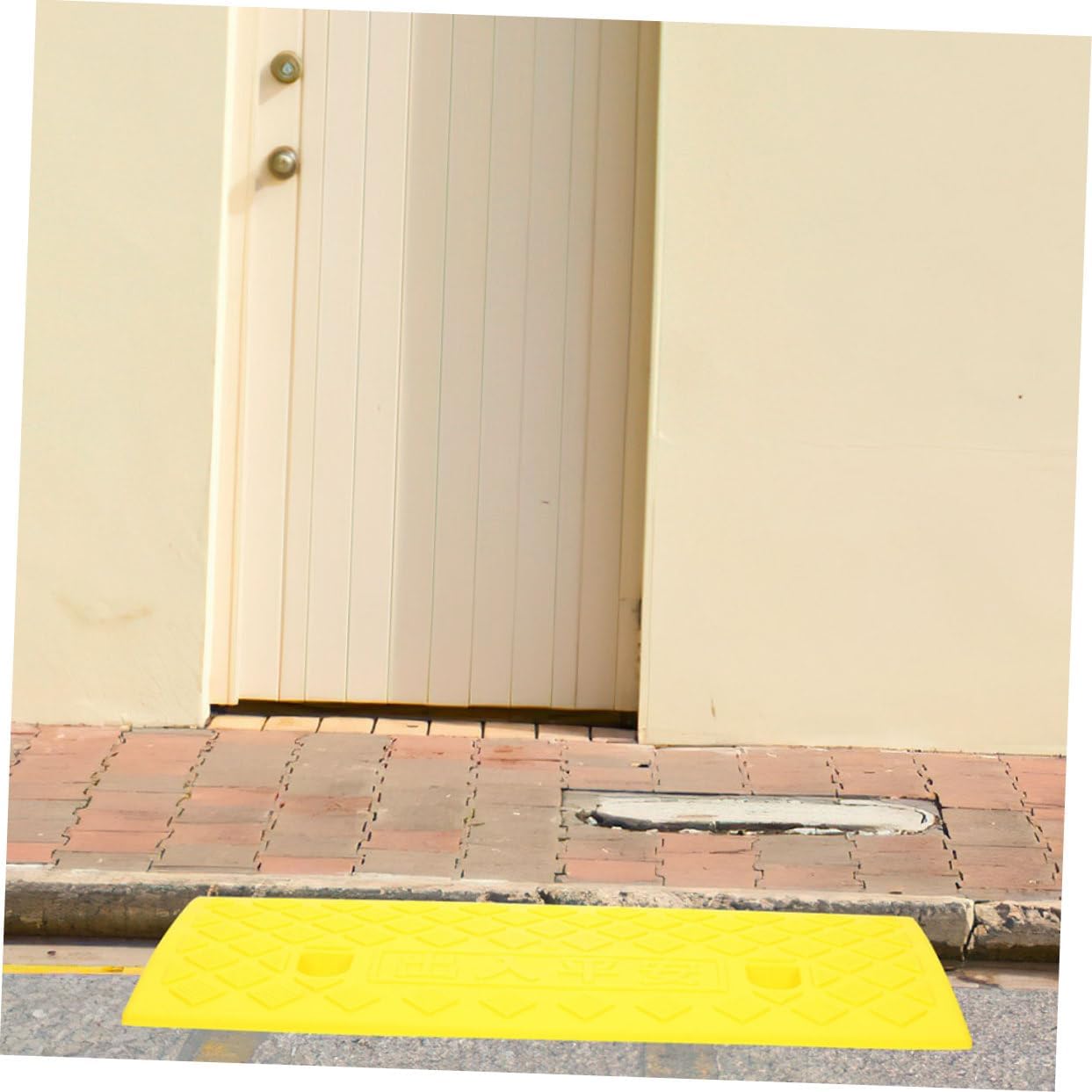 PRETYZOOM Heavy Duty Portable Rubber Curb Ramp with Skid Surface High Ramp Pad for Indoor Steps Driveway Wheelchair Suitcase Skateboard Motorcycle Loading and Mowing