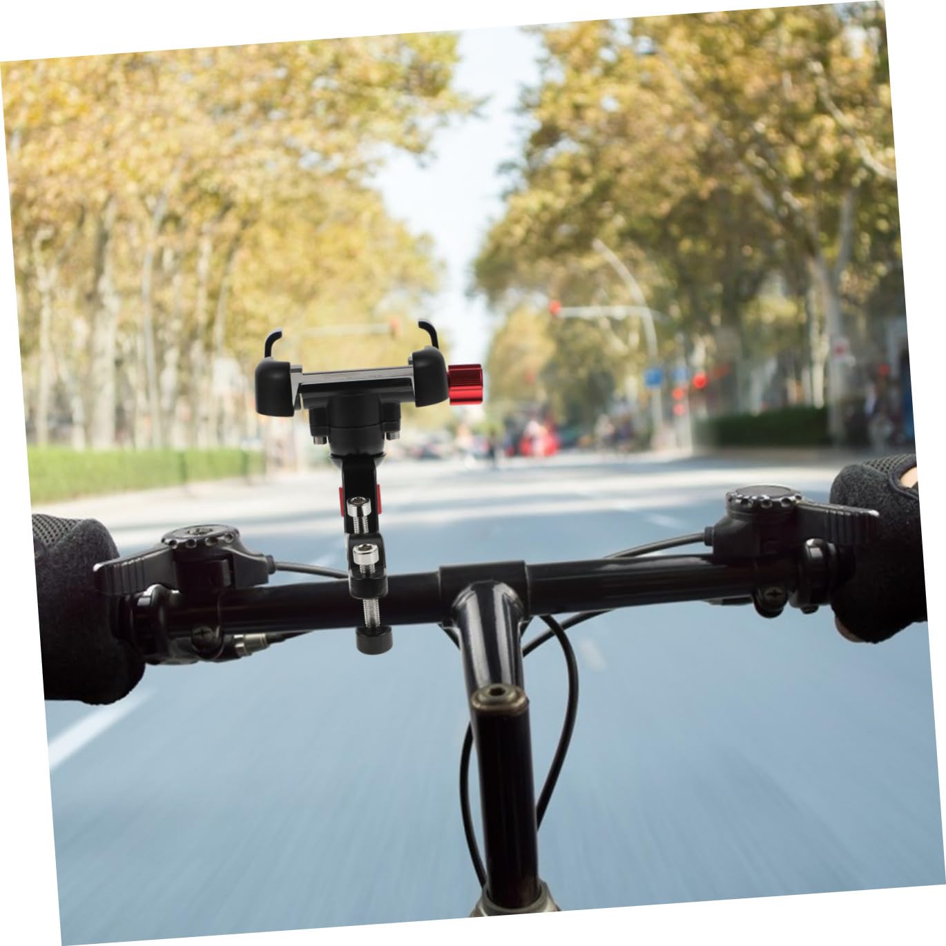Hemobllo Supporto Per Telefono Da Bicicletta Supporto Girevole e Regolabile Realizzato in Materiale Facile Da Installare e Fissare Telefono Proteggendo
