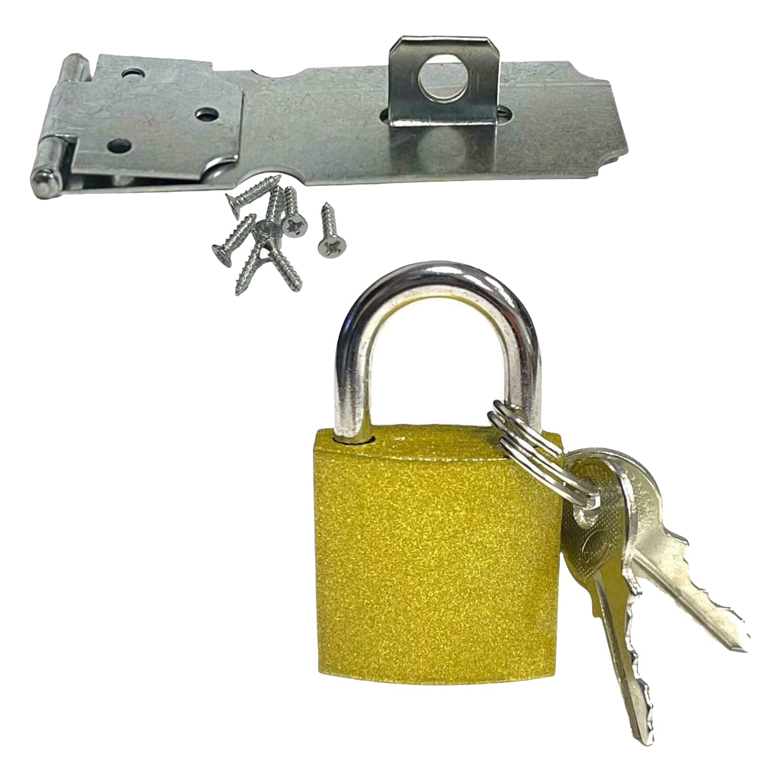 P Store Safety Hasp and Staple 25mm Padlock Gate Door Shed Latch Lock Blanket Box Chest
