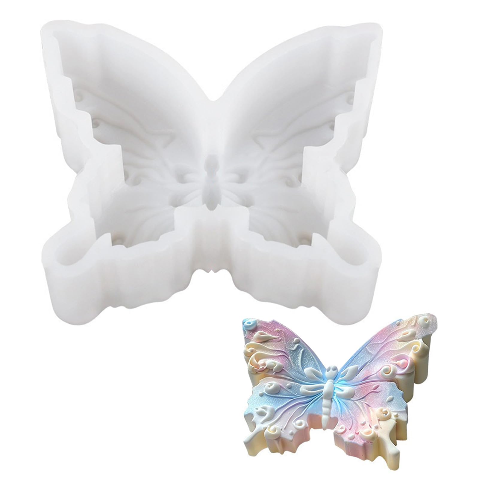 Yhplxyuus 3D Butterfly Silicone Dessert Silicone Candy Butterfly Shape Baking Fondant Kitchen Bakewares