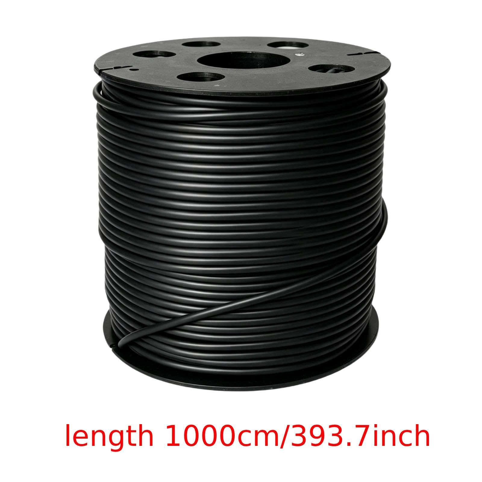 perfk Bacchette di Saldatura Rotonde in PVC, Adesivo per Pavimenti, 10 M, Bacchette di Saldatura Multifunzionali per Pavimenti in Vinile E, Nero