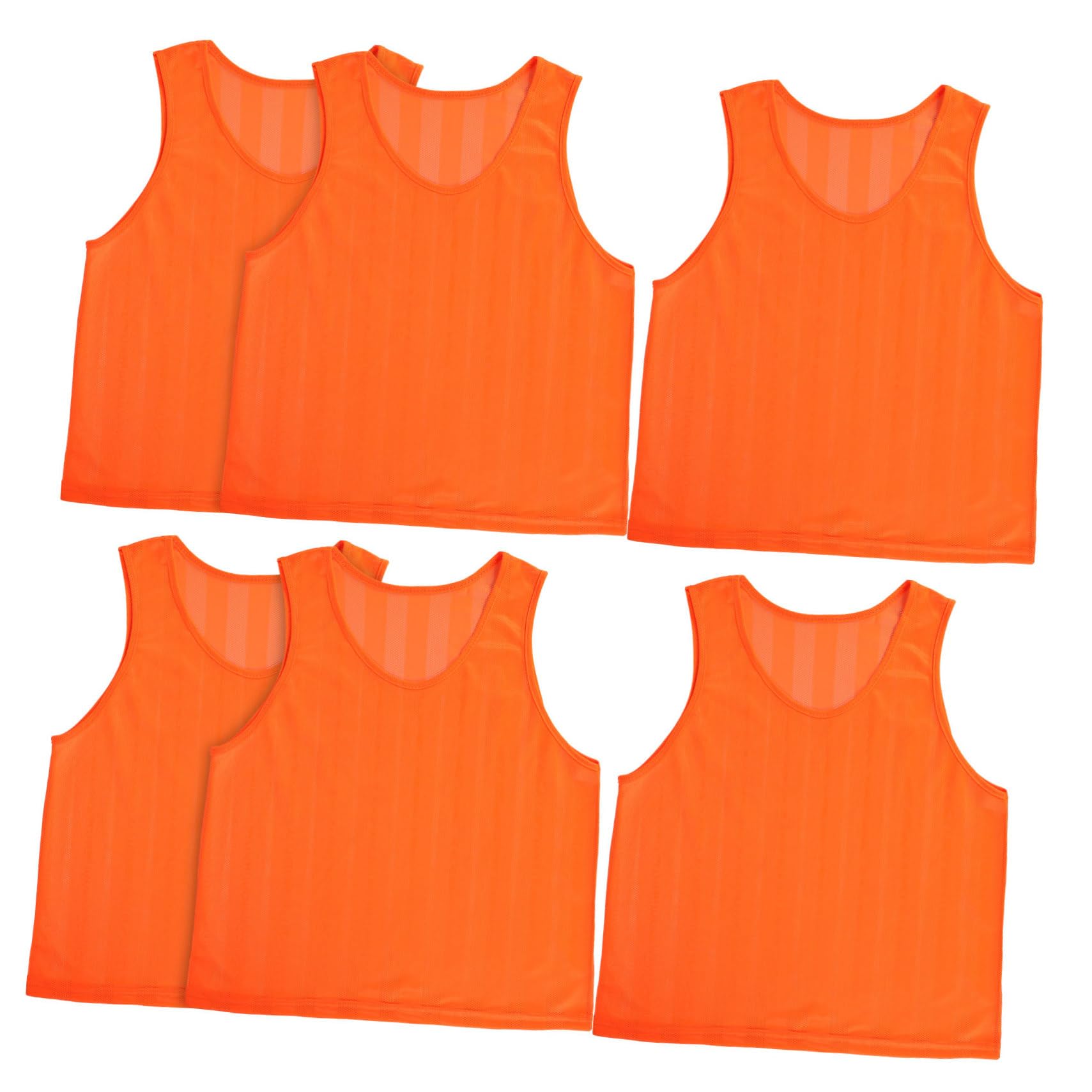 KOMBIUDA 6piezas Conjunto De Chaleco Deportivo Rayas De Malla Sin Mangas Para Hombre y Mujer Equipo De Práctica De Fútbol Para Gimnasio y Entrenamientos Al Aire