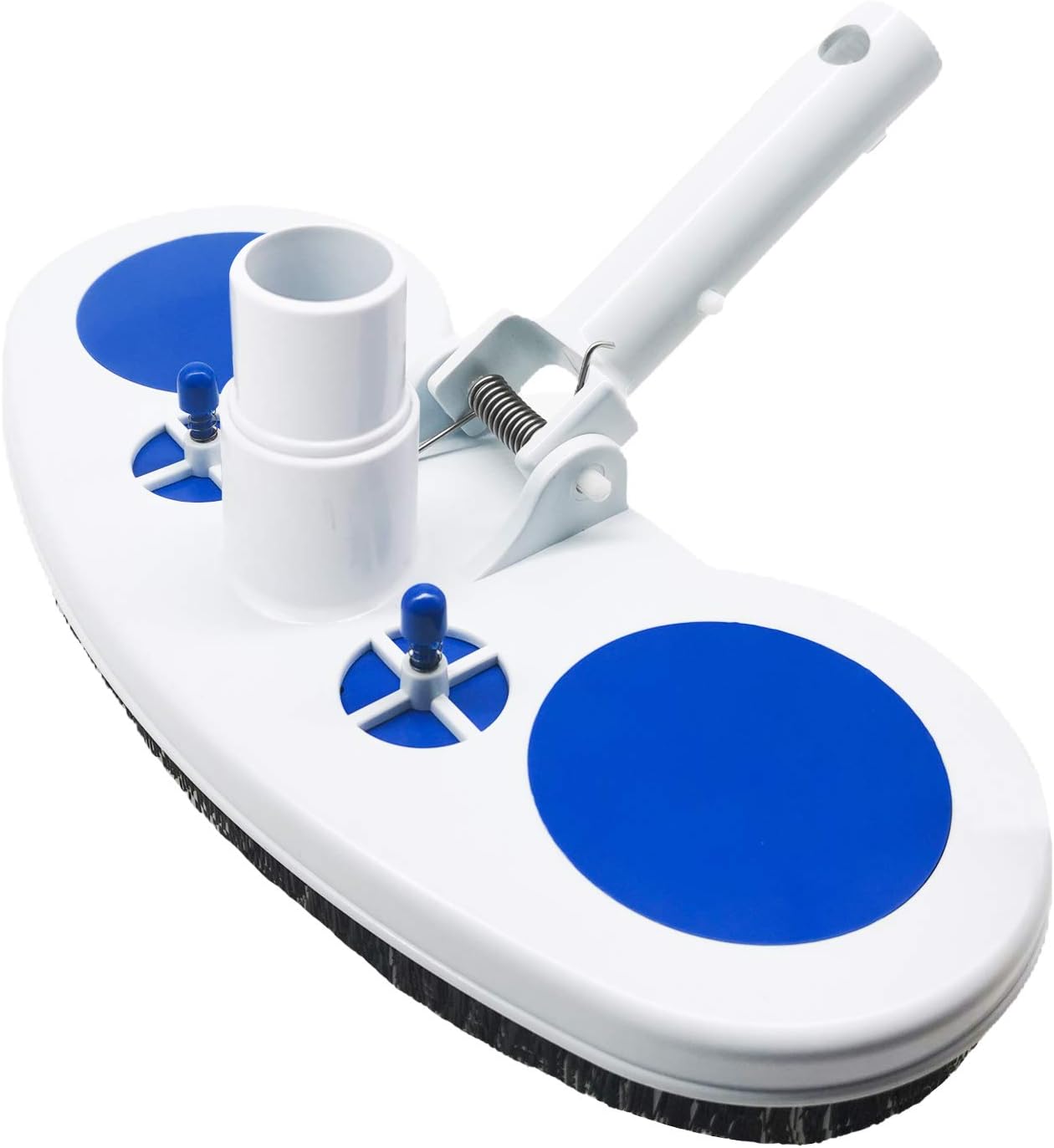 BOTINDO Pool Cleaner Vacuum Head 13” Wide for Inground, Weighted Flexible Swimming Pool Cleaning Equipment Manual Cleaner Vacuum Head Handle for Cleaning Above Ground, Vinyl Pools