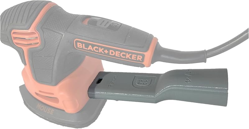 Shop Vacuum Hose Adapter compatible with Corded BLACK+DECKER Mouse Detail Sander BDEMS600 BDEMS200C BDCRO20C CMEW210 Vac Dust Reducer Collector 1-1/4 inch